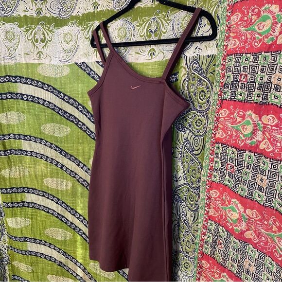 Nike Brown Everyday Mode Asymmetrical Tank Dress Size Medium - Picture 8 of 16